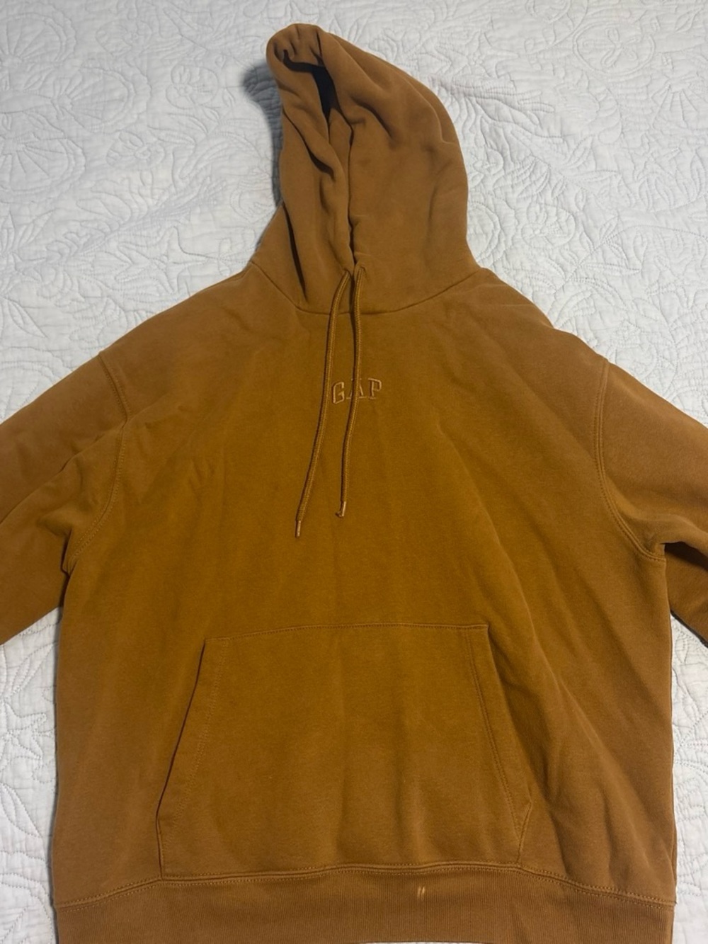 GAP Men's Crewneck Hoodie - Chestnut Brown